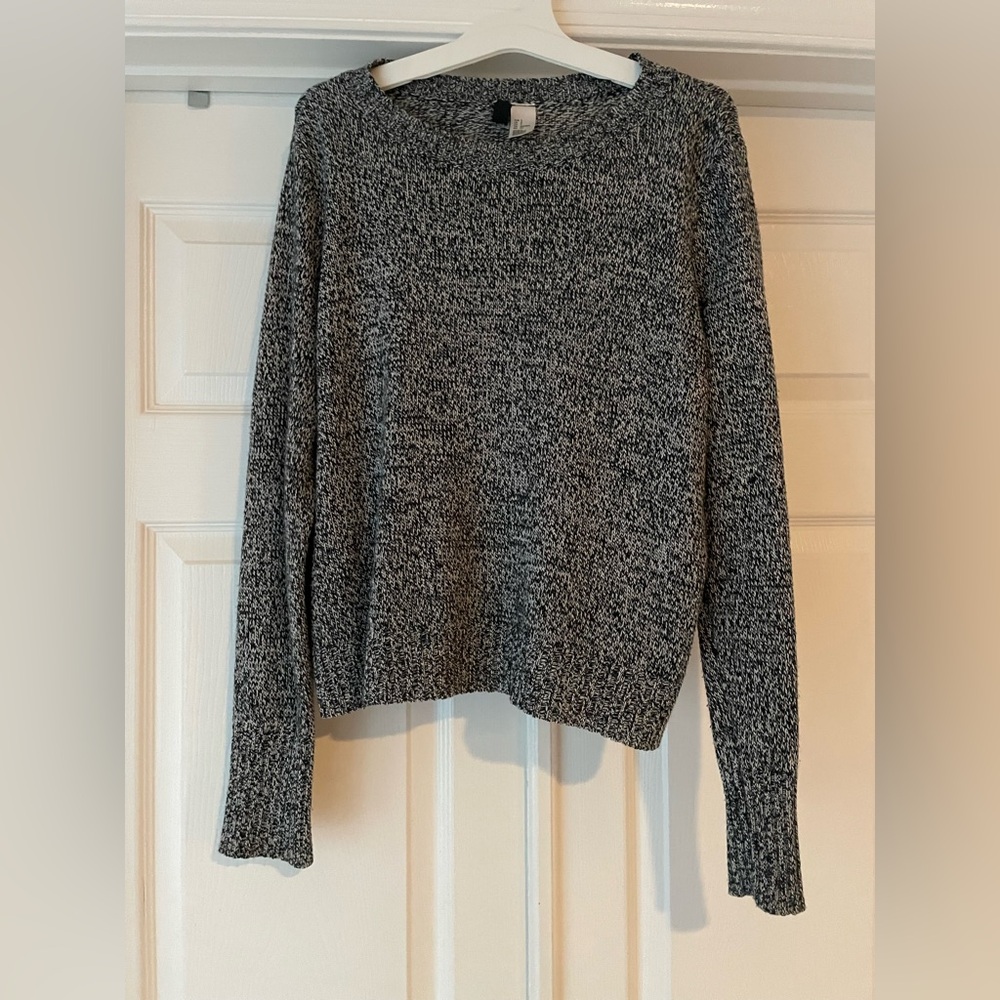 Cozy Black and Gray Women's Sweater